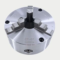 臺(tái)灣千島可調(diào)式普通型三爪鋼殼手動(dòng)卡盤CT系列